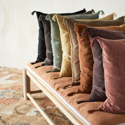 Hndvvet gulvtppe jute - Flower