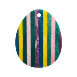 Skrebrt oval multicolor - bl