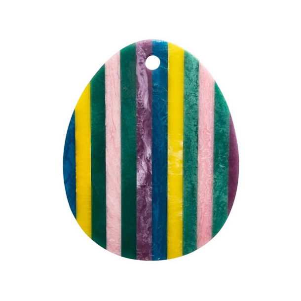 Skrebrt oval multicolor - bl