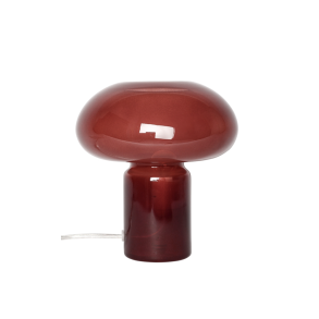 Bordlampe af glas - m�rker�d