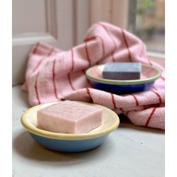 Sbeskl emalje - lysebl/gul/creme