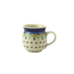 H�ndmalet stent�jskrus - gule og r�de blomster