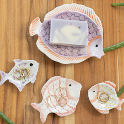 Lille skl ''Fish'' - Orange/lilla