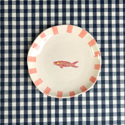 Frokosttallerken "Ariane" - r�d/gul fisk