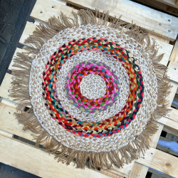 Rundt gulvtppe i jute - ''spring'' - lille