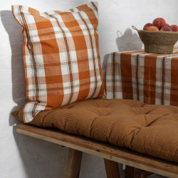 Hynde til b�nk - Brun m. striber