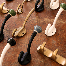 Knagerkke 4 kroge - antik messing look