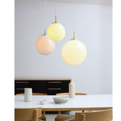 Glaspendel "Candy" olive - 25 cm.