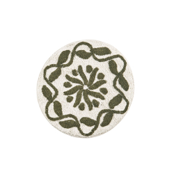 Bademtte rund - armygreen