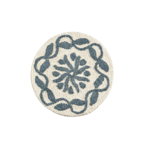 Bademtte rund - dusty blue