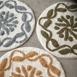 Bademtte rund - armygreen