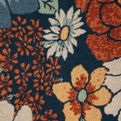 Dobbeltv�vet plaid ''Multi flowers'' 