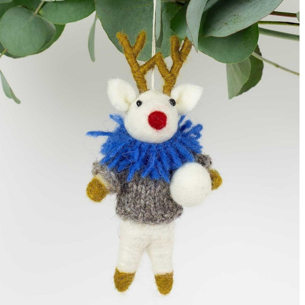 Ophng i uld - ''Rudolf with blue collar''