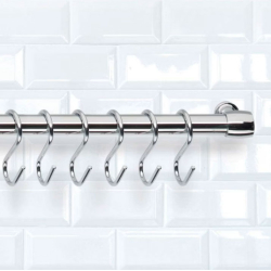 S-kroge i krom - 5,5 cm. - 6 stk. 