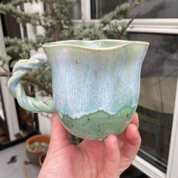 Kraki Ceramics snurrekop ''Grn blge''