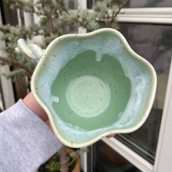 Kraki Ceramics snurrekop ''Grn blge''