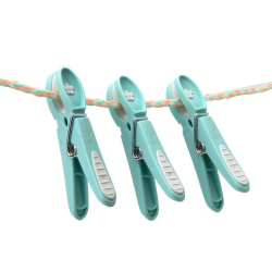 T�jklemme - Lagune bl� med hvid blomst