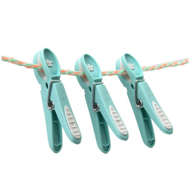 T�jklemme - Lagune bl� med hvid blomst