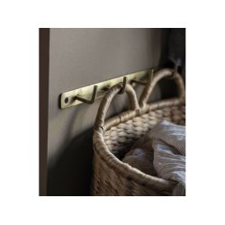 Knagerkke 8 kroge - antik messing