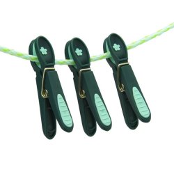 Tjklemme - Mrkegrn med turkis blomst