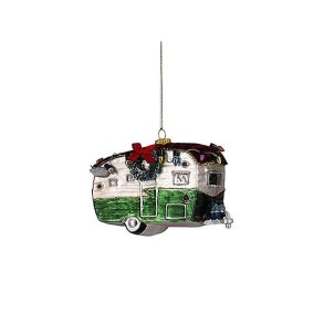 Ornament - campingvogn - grn