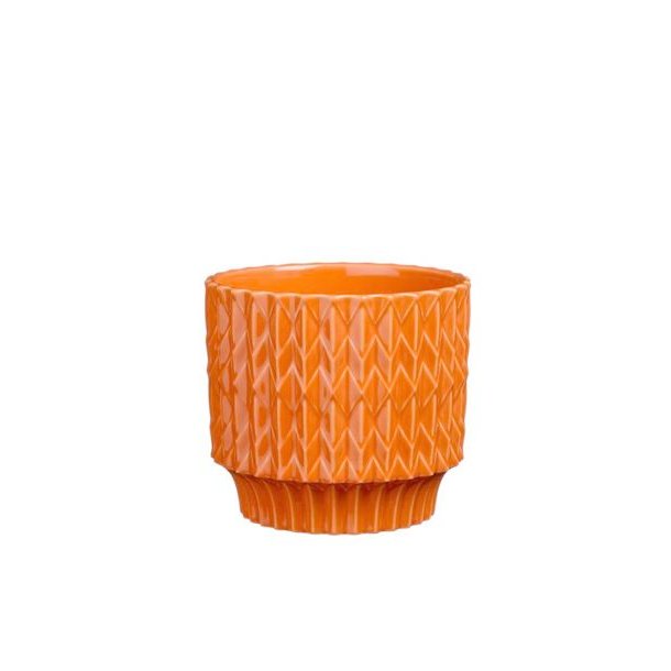 Potteskjuler "Zigzag" orange