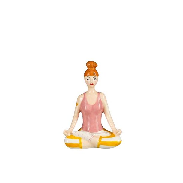 Figur dame i lotus - pink