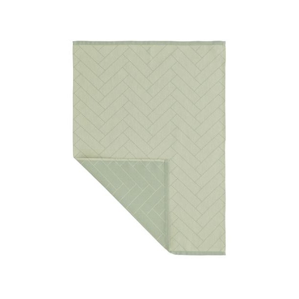 Viskestykke "Herringbone" - seagreen