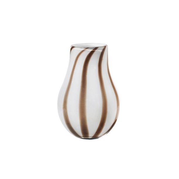 Vase "Ada" stripe - brun