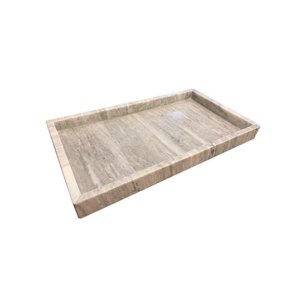 Rektangulr marmorbakke - sand