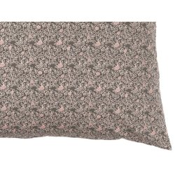 Pudebetrk 50x50 cm. - blomster brun