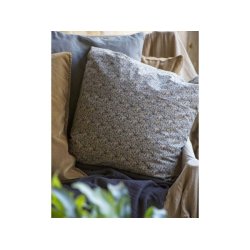 Pudebetrk 50x50 cm. - blomster brun