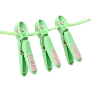 Tjklemme - ismint med lys pink blomst