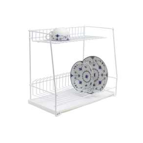 Opvaskestativ 2 etager - hvid