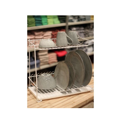 Opvaskestativ 2 etager - hvid