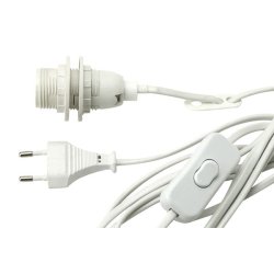 Fatning med afbryder og stikprop