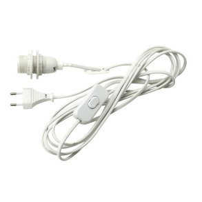 Fatning med afbryder og stikprop