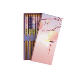 Spisepinde "Pink lantern" - 5 st