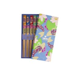 Spisepinde "Blue lotus" - 5 st