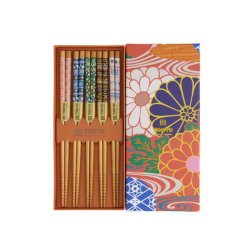 Spisepinde "Orange flower" - 5 st