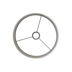 Tekstil lampeskrm 25 cm - Soft creme