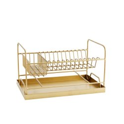 Opvaskestativ antik messing look