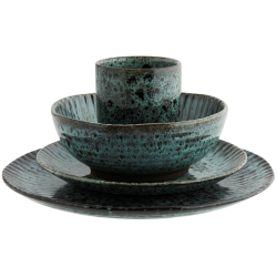 Stentjstallerken - middag - turkis