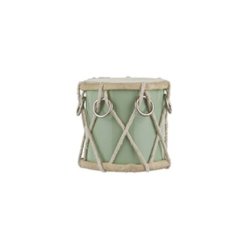 Grn tromme med ophng - stor