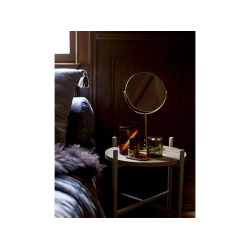 Bordspejl m. vippefunktion i metal - guld