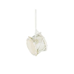 Cremefarvet tromme med ophng - lille 