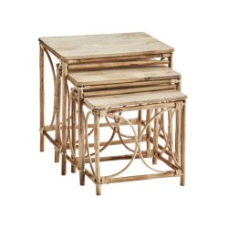 Sideborde bambus - st af 3