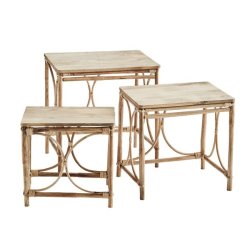 Sideborde bambus - st af 3