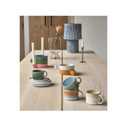 Krus med hank "Styles" 2 stk. - Gul