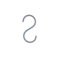 S-krog 8 cm. - lysegr